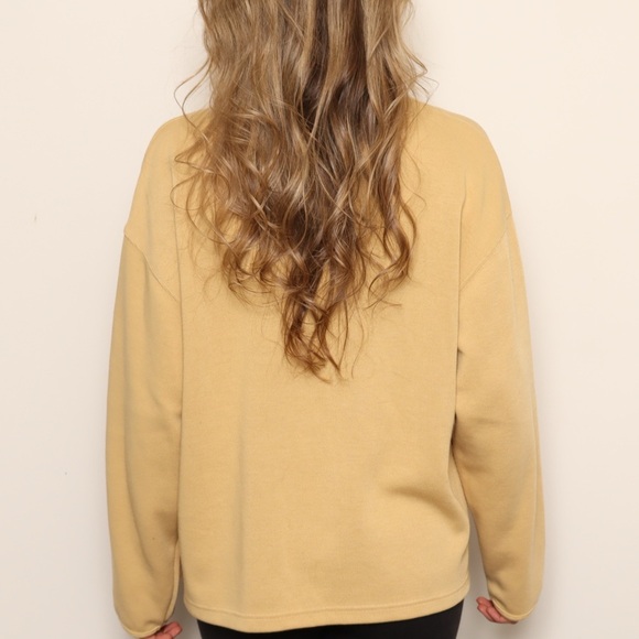 Beige Zip-Up Jacket with Rose Embroidery - Picture 4 of 4